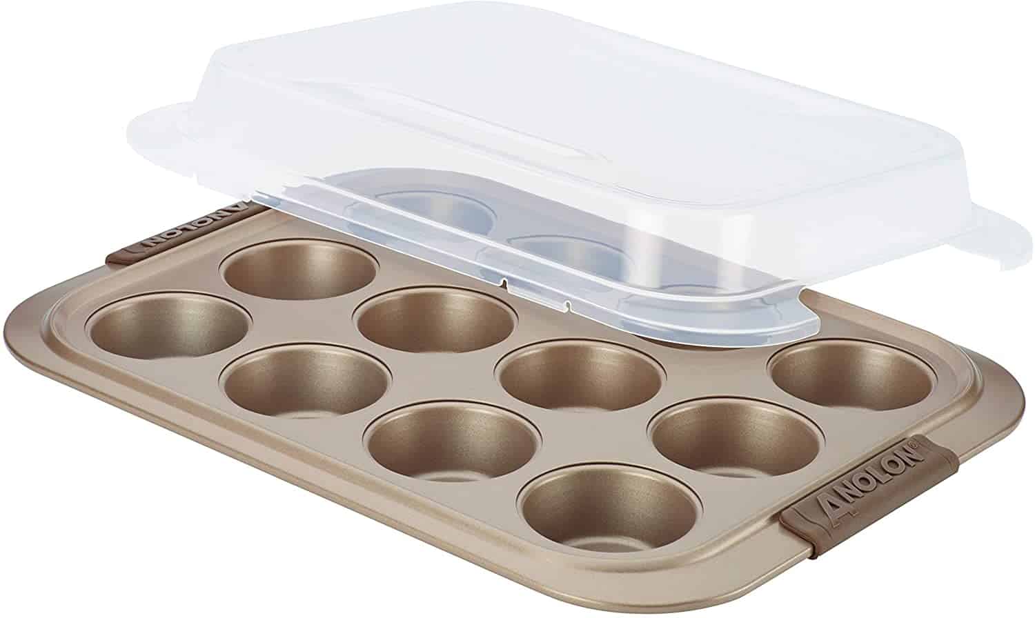 Anolon Advanced Bronze Nonstick Bakeware 12-Cup Muffin and Cupcake Pan