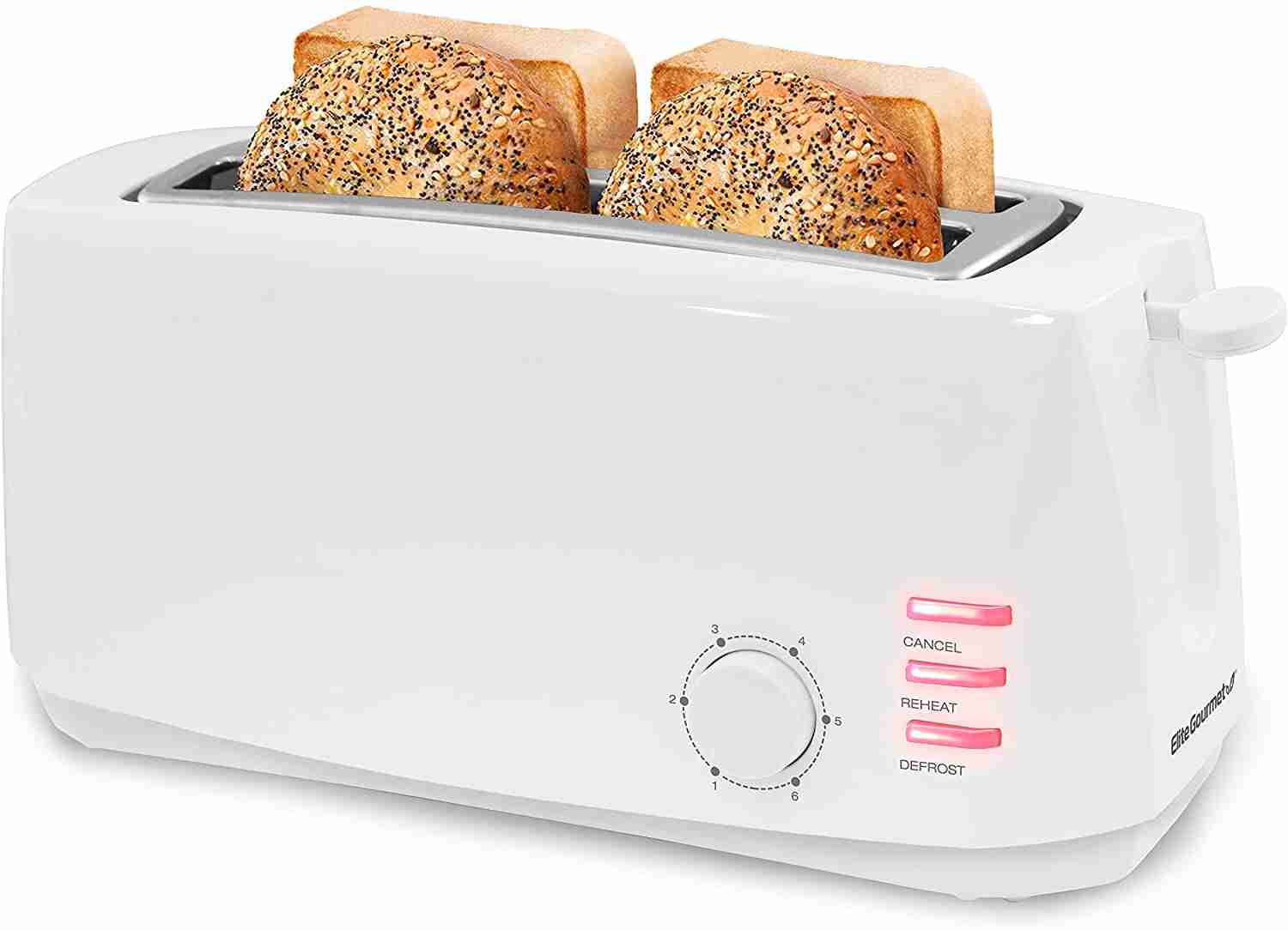 Elite Gourmet Maxi-Matic 4 Slice Long Slot Toaster