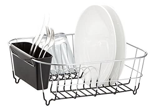 Neat-O Deluxe Chrome-Plated Steel Small Dish Drainers (Black)