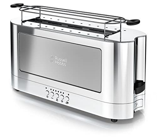 Russell Hobbs TRL9300GYR 2-Slice Glass Accent Long Toaster