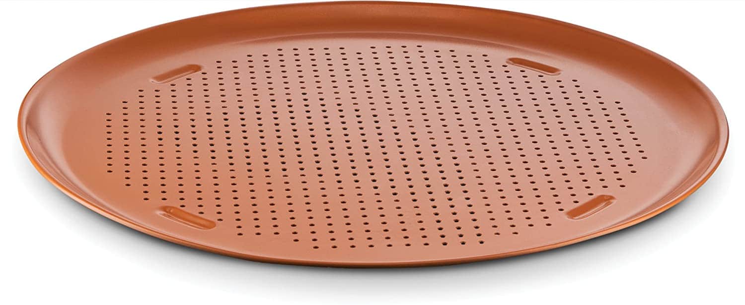 BOVADO USA Ceramic Coated Copper 16″ Pizza Pan