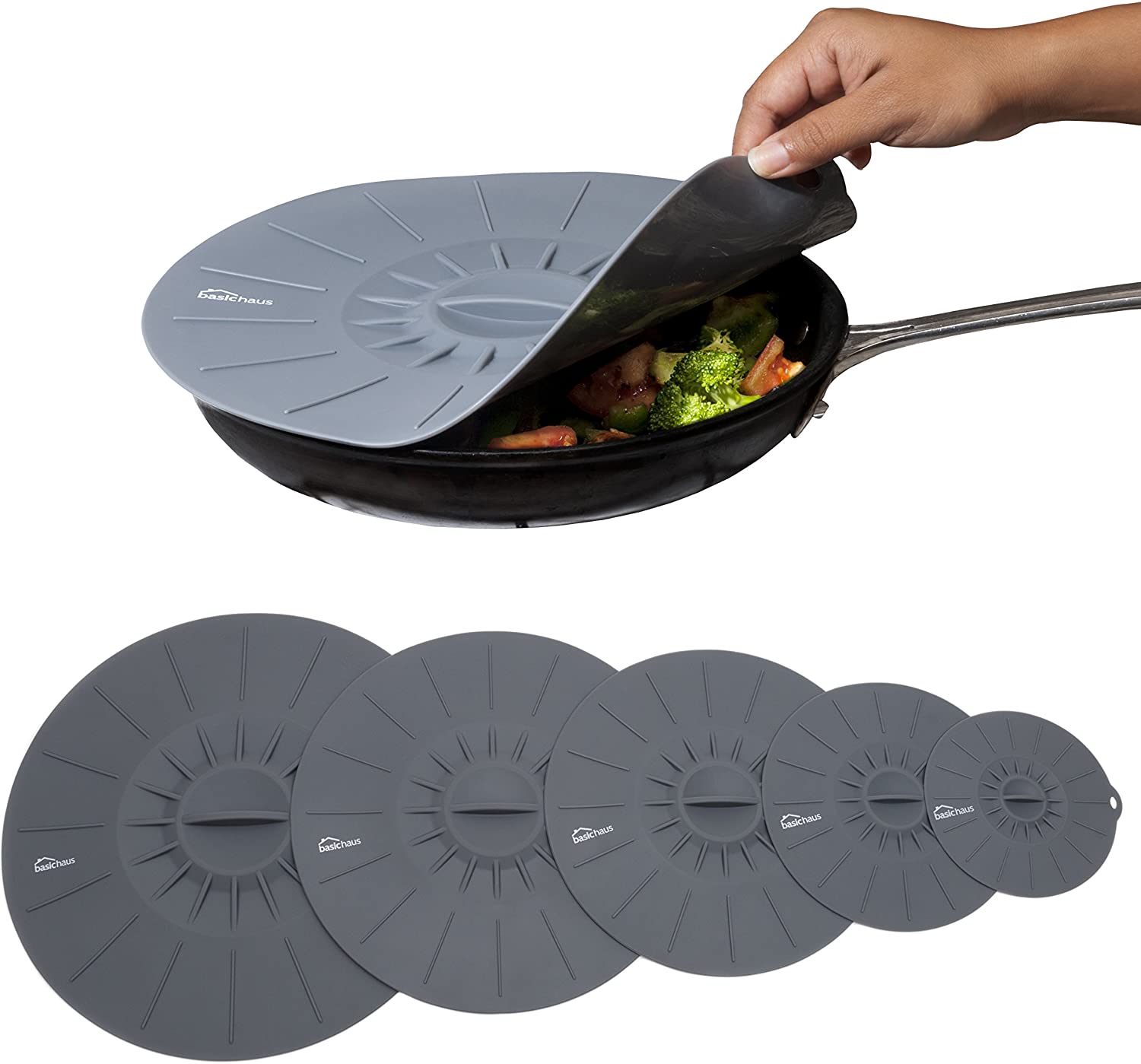 Basic Haus Microwave Covers Silicone Lids