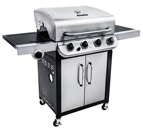 Char-Broil Performance 475 4-Burner Cabinet Liquid Propane Gas Grill- Stainless