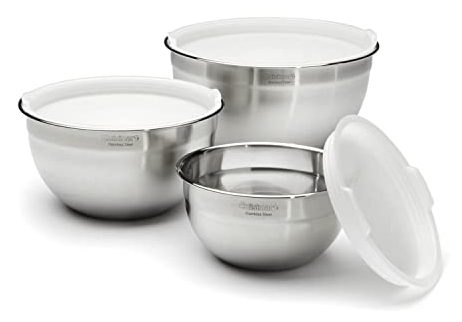 Cuisinart CTG-00-SMB Stainless Steel Mixing Bowls with Lids