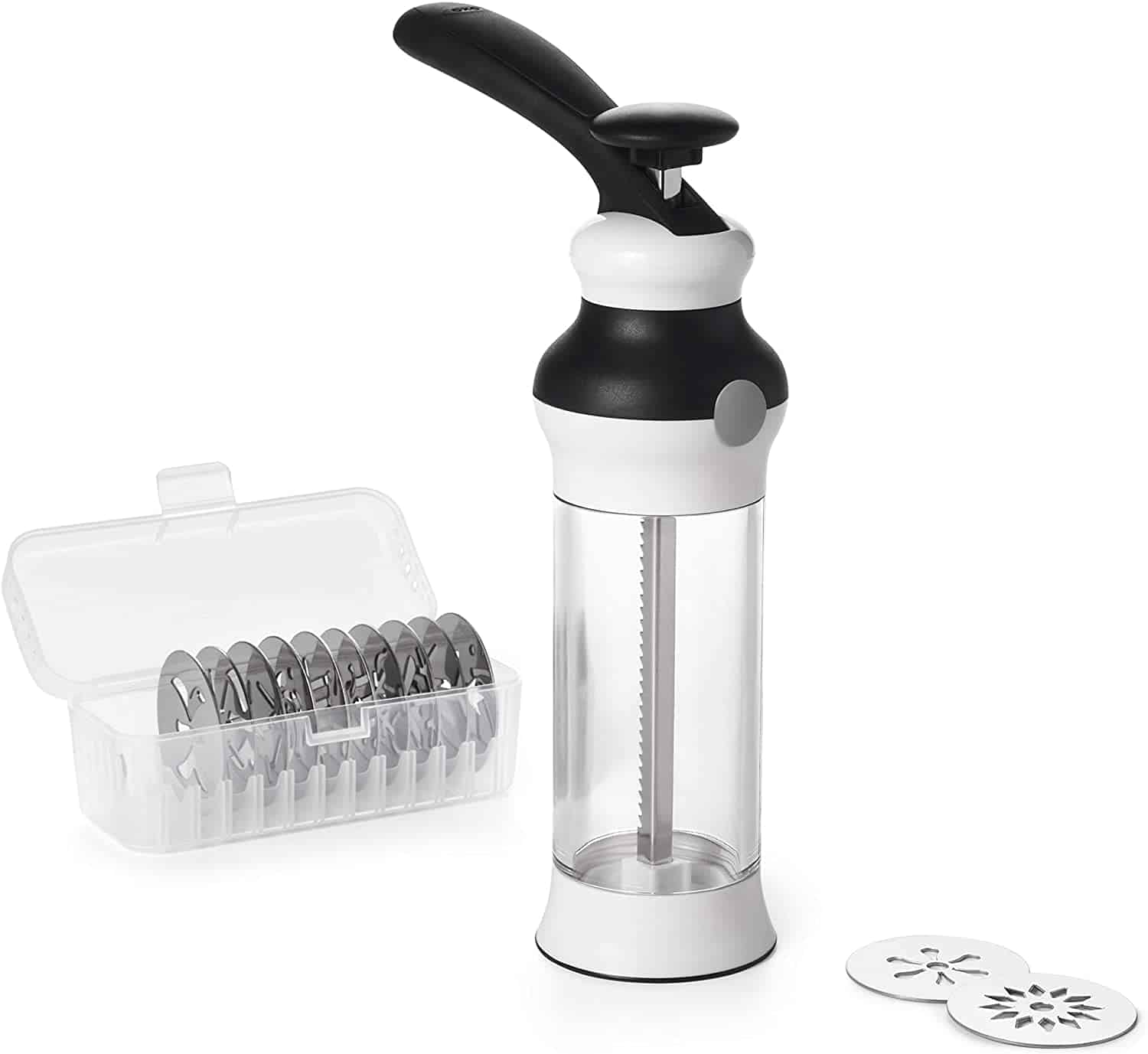 OXO Good Grips 14-Piece Cookie Press With Disk Storage Case