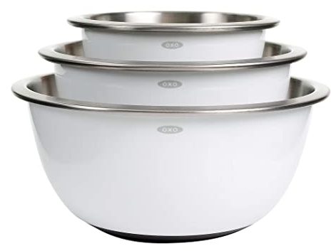 OXO Good Grips 3-Piece Stainless-Steel Mixing Bowl Set