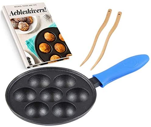 Upstreet Cast Iron Aebleskiver Pan