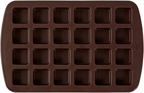 Wilton Bite-Size Brownie 24-Cavity Squares Silicone Mold