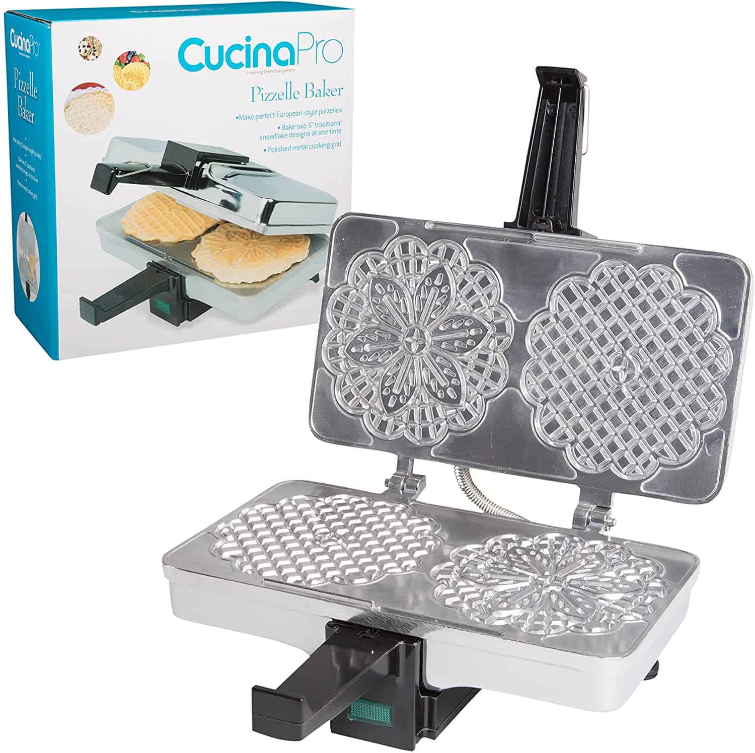 CucinaPro Polished Electric Pizzelle Maker
