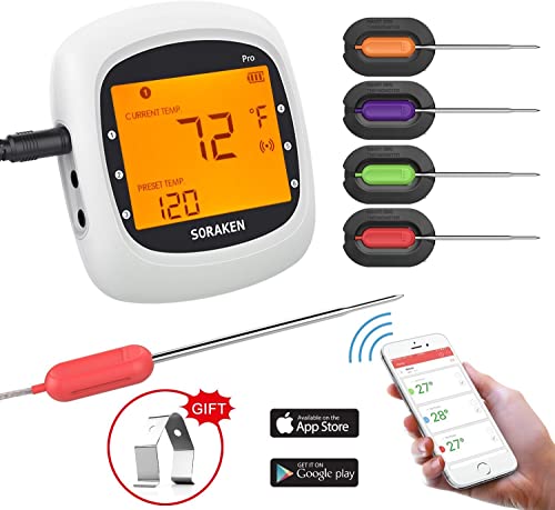 Soraken Wireless Meat Thermometer For Grilling