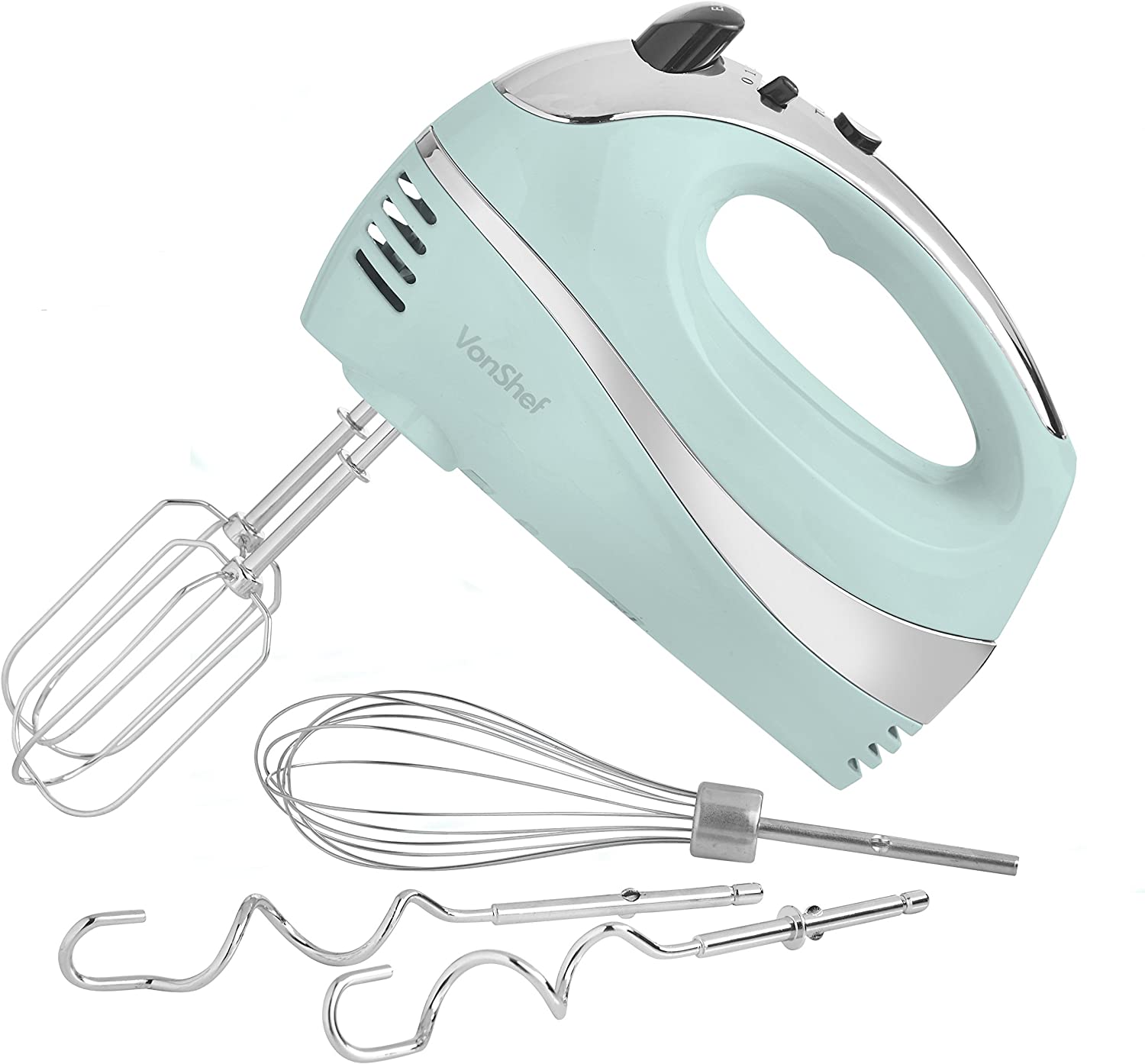 VonShef 250W Whisk With Chrome Beater Hand Mixer