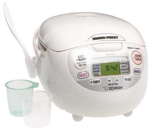 Zojirushi NS-ZCC10 5-1,2-Cup (Uncooked) Neuro Fuzzy Rice Cooker