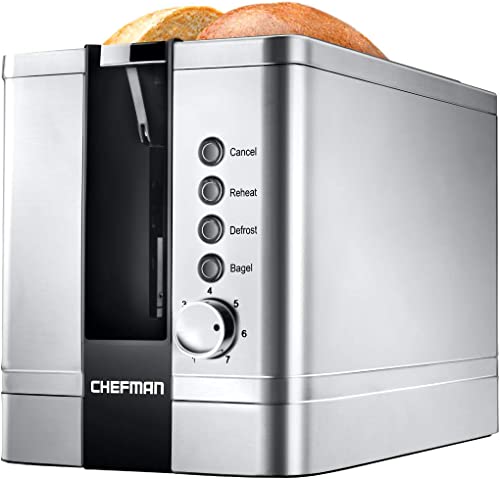 Chefman 2-Slice Pop-Up Stainless Steel Toaster – Best Budget Toaster