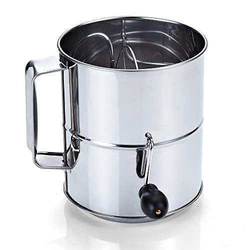 Cook N Home Stainless Steel 8-Cup Flour Sifter