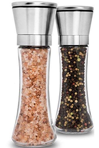 Home EC Premium Stainless Steel Salt And Pepper Grinder Set