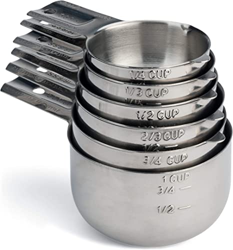 Hudson Essentials Stainless Steel Measuring Cups Set – Most Durable Measuring Cup Set