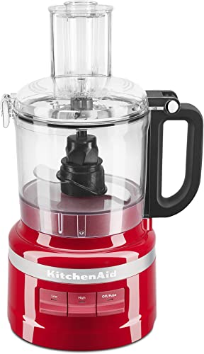 KitchenAid KFP0718ER 7-Cup Food Processor Chop – Empire Red – Best Retro Style Budget Food Processor