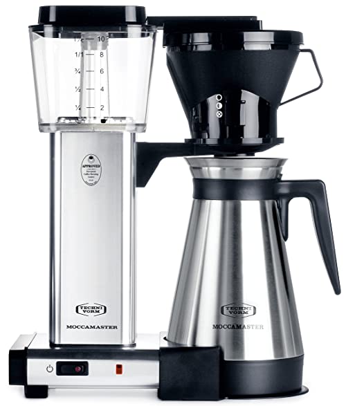 Technivorm Moccamaster 79112 KBT Coffee Maker, 40 Oz, Polished Silver