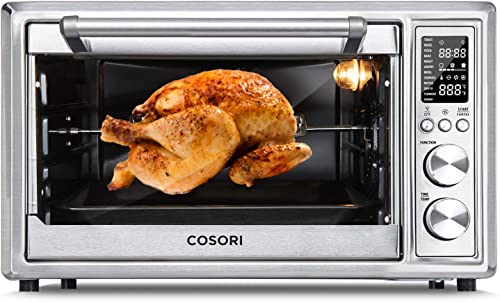 COSORI CO130-AO 12-in-1 Air Fryer Toaster Oven Combo Convection Roaster – Largest Microwave Toaster Oven Combo