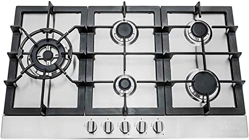 Cosmo 850SLTX-E Gas Cooktop with 5 Burners – Best Gas Cooktop for Safety Features