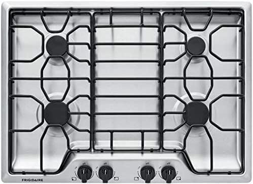 Frigidaire 30″ Stainless Steel 4 Burner Gas Cooktop FFGC3012TS – Best Ventilating Gas Cooktop