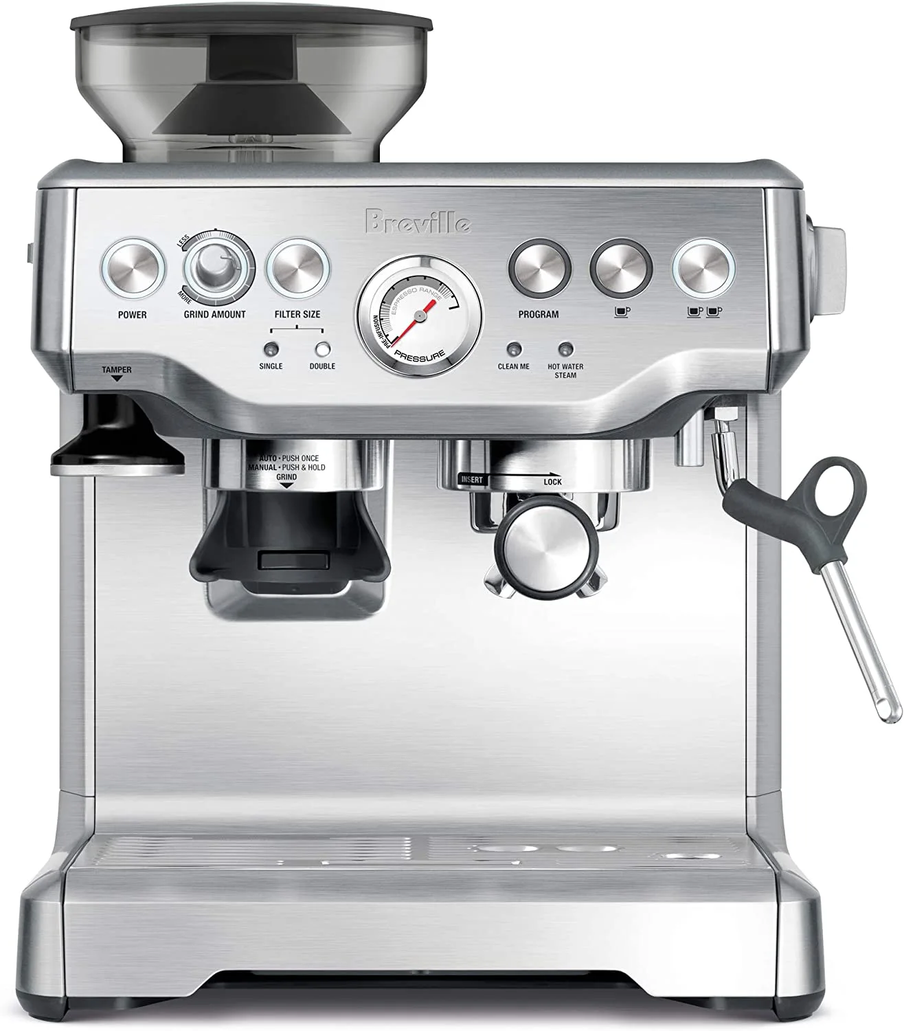 Breville BES870XL Barista Express - Best Semi-Automatic Espresso Machine Under 1000