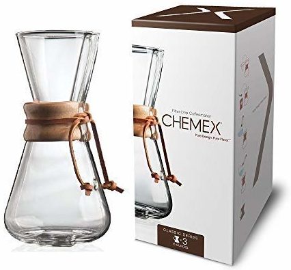 Chemex Classic Series Pour-Over Glass Coffeemaker - Best Pour Over Glass Coffee Maker