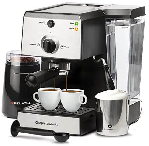 Espressoworks All-In-One Espresso Machine & Cappuccino Maker