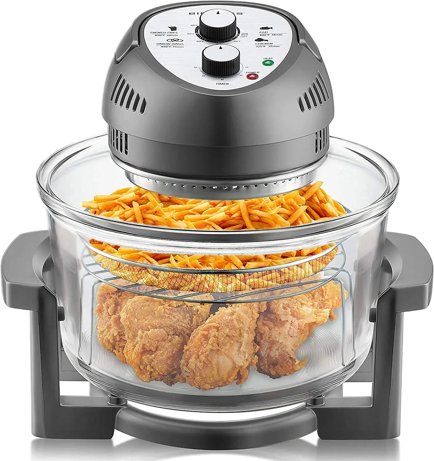 Big Boss Large Glass Air Fryer - Best Glass Air Fryer