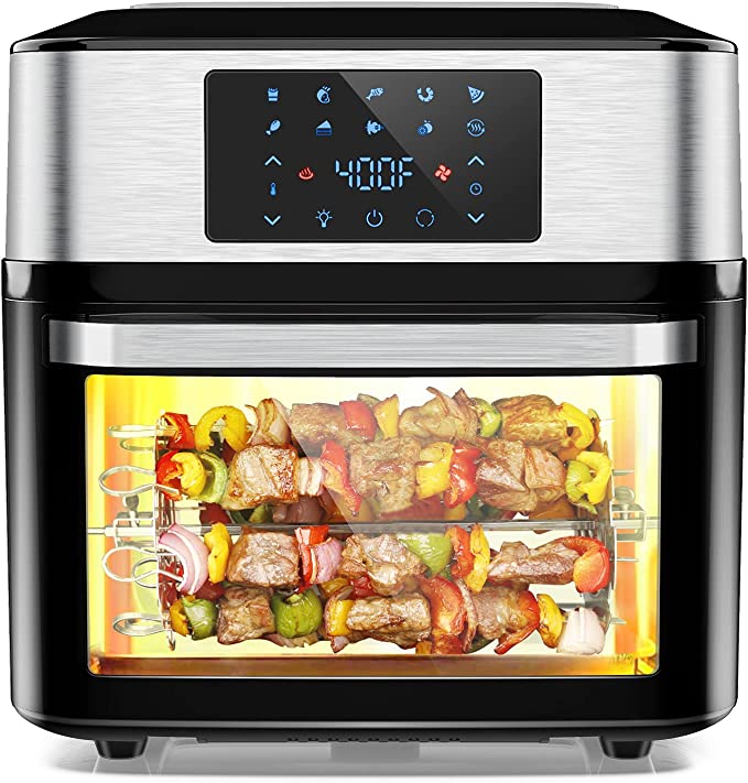 Iconites AO1202K3 Air Fryer Oven With Rotisserie
