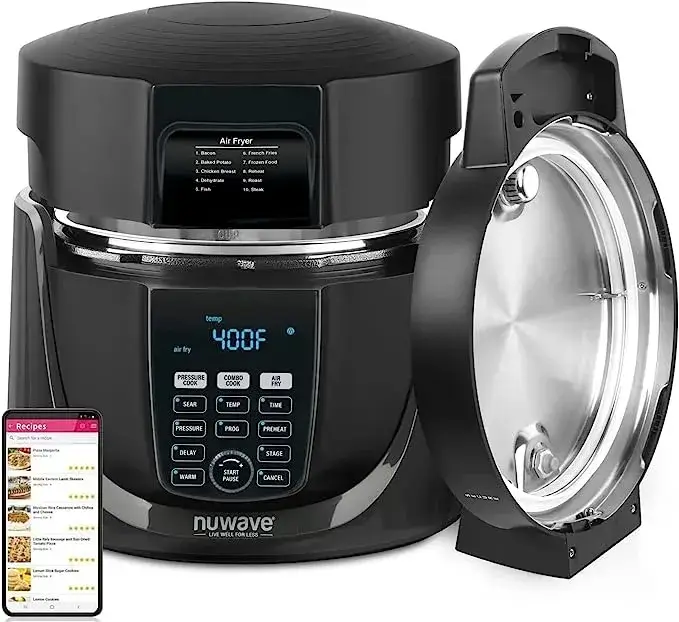 NUWAVE DUET Pressure Air Fryer Combo Cook Technology