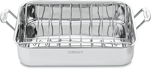 Cuisinart Chef’s Classic Stainless 16-Inch Rectangular Roaster with Rack