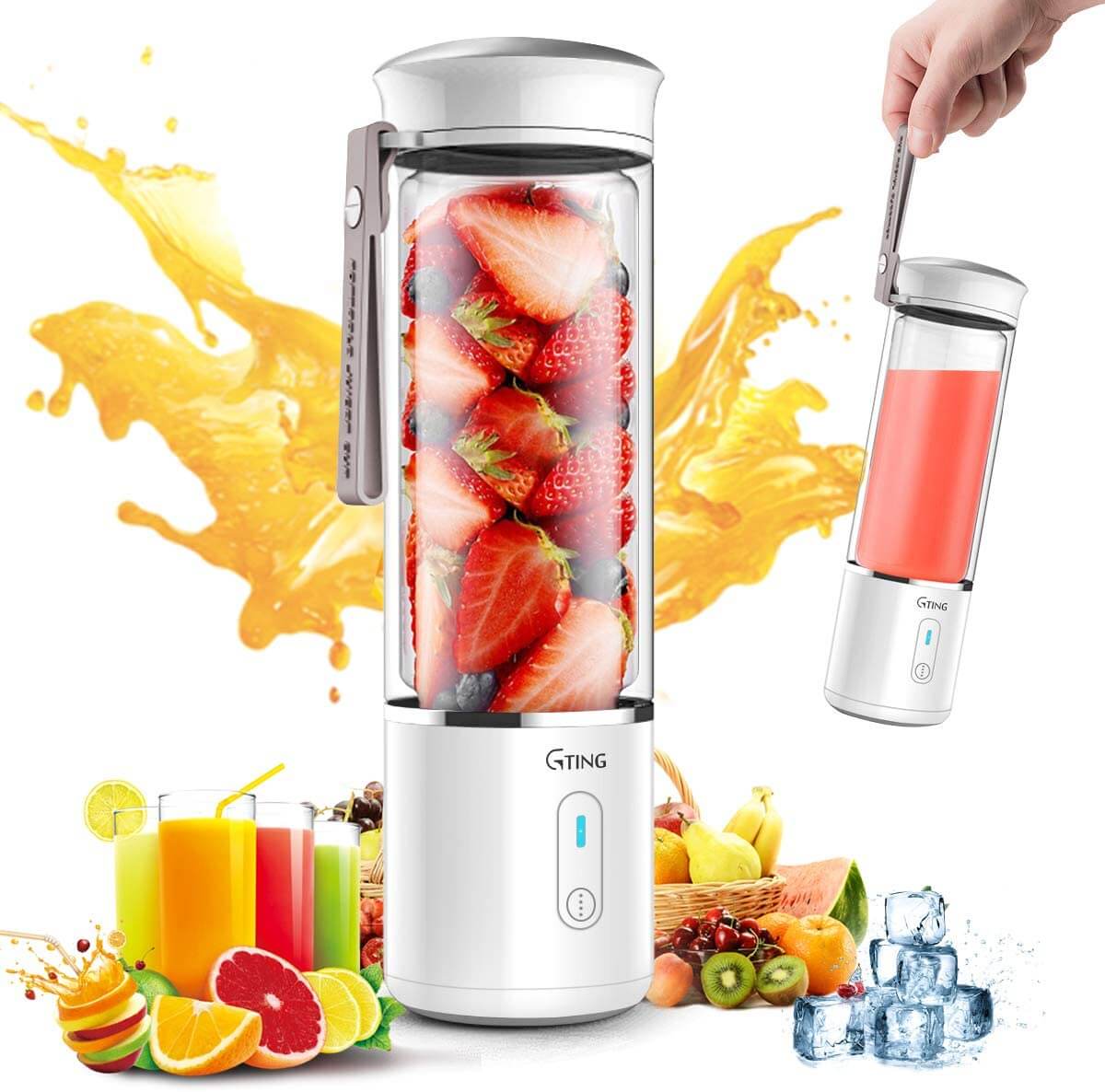 G-TING Personal Smoothies Blender - Best Battery Life G-TING Personal Smoothies Blender - Best Battery Life