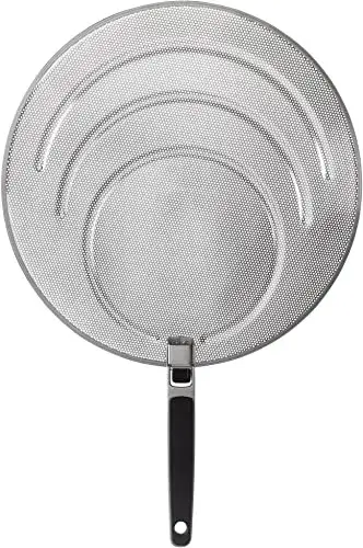 OXO Good Grips Stainless Steel Splatter Screen with Folding Handle – Best Folding Handle Splatter Screen