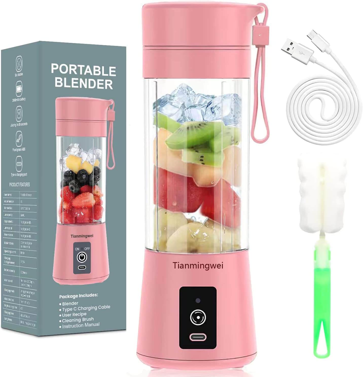 Tenswall Portable Blender - Best with Automatic Stop Tenswall Portable Blender - Best with Automatic Stop