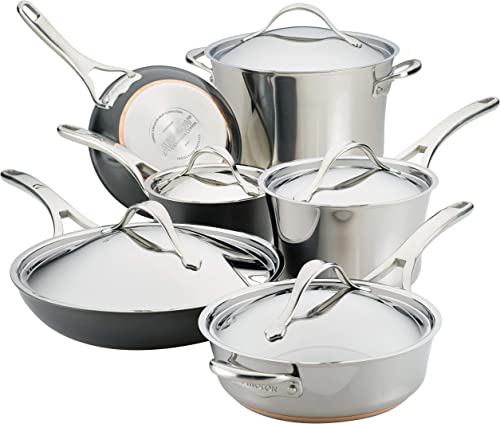 Anolon 11-Piece Steel & Hard Aluminum Cookware Set – Best Budget Anolon Cookware