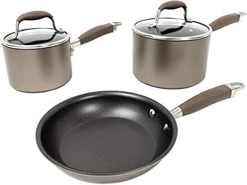 Anolon Advanced Home Hard-Anodized Nonstick 11-Piece Cookware Set (Bronze) – Best Mid Range Anolon Cookware