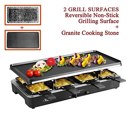 Artestia Electric Raclette Grill Tabletop Bbq