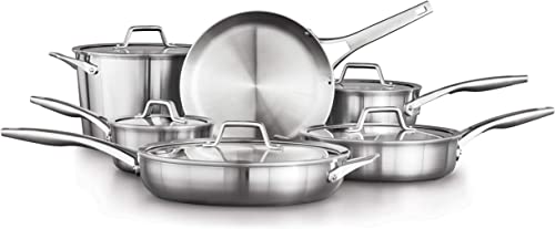Calphalon Premier Stainless Steel 11-Piece Cookware Set