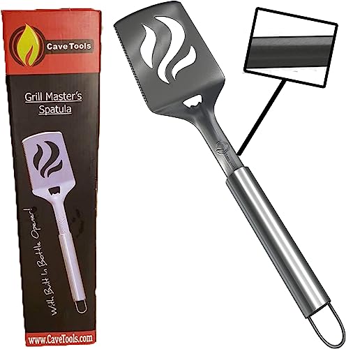 Cave Tools Barbecue Spatula with Bottle Opener – Best Mid-Range Grill Spatula