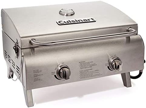 Cuisinart CGG-306 Chefs Style Stainless Tabletop Grill – Best Tabletop 2 Burner Gas Grill
