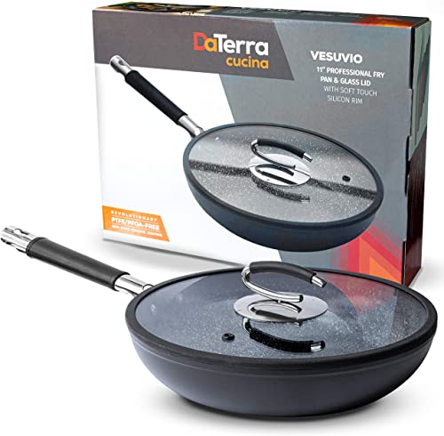 DaTerra Cucina Ceramic 11 inch Fry Pan – Best Premium Non Stick Pan without Teflon