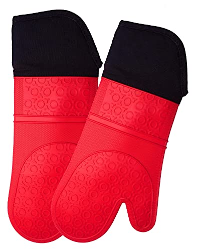 Homwe Professional Extra Long Silicone Oven Mitt