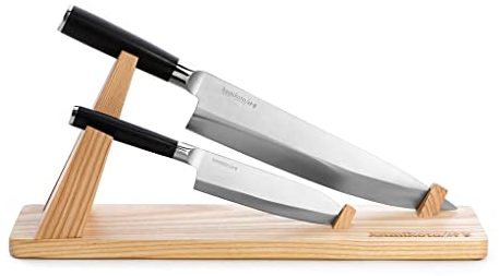 Kamikoto – Senshi Dual Knife Set With Wooden Display Stand