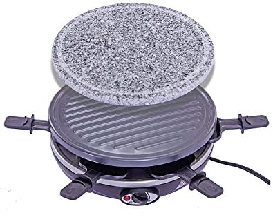 King Of Raclette 2 In 1 Round Party Bbq Grill