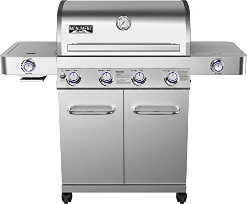 Monument Grills Stainless Steel 4 Burner Propane Gas Grill