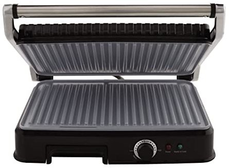 Oster CKSTPM6001-TECO Extra Panini Maker And Indoor Grill – Black