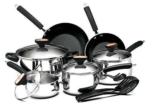 Paula Deen Signature Stainless Steel 12-Piece Cookware Set