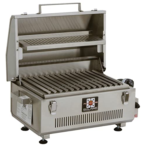 Solaire SOL-IR17BWR Portable Infrared Propane Gas Grill With Warming Rack
