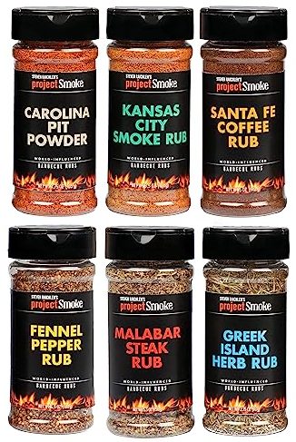 Steven Raichlen Project Smoke BBQ Spice Rub Seasoning Combo Gift Pack – Best Combo Set BBQ Rub